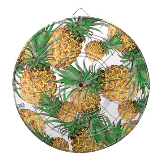 Tropisch Lekker Ananas Patroon Dartbord (Voorkant)