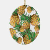 Tropisch Lekker Ananas Patroon Keramisch Ornament (Rechts)