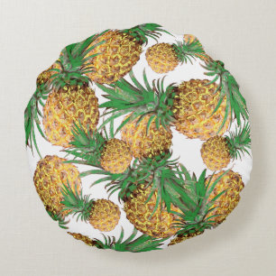 Tropisch Lekker Ananas Patroon Rond Kussen