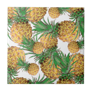Tropisch Lekker Ananas Patroon Tegeltje