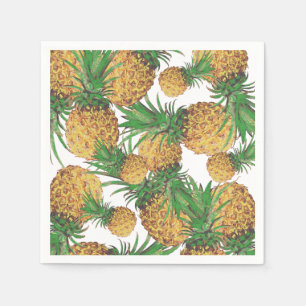 Tropisch Lekkere Ananas Patronen Papieren Servet