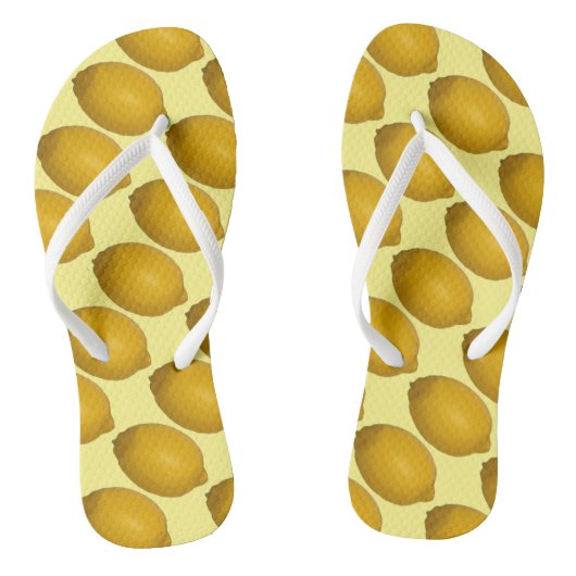 Tropisch Lemons Summer Footwear Teenslippers (Voetbed)