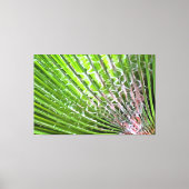 Tropisch leren van kunstmatig leder van de palmboo canvas afdruk (Voorkant)