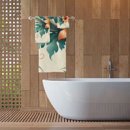 Tropisch licht bad handdoek