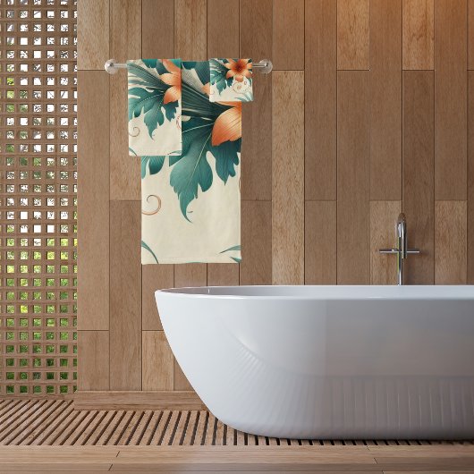 Tropisch licht bad handdoek