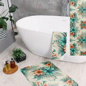 Tropisch licht badmat