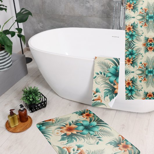 Tropisch licht badmat