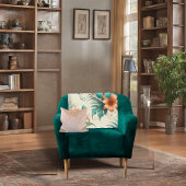 Tropisch licht fleece deken