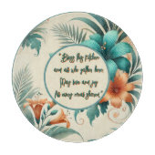 Tropisch licht  snijplank (Voorkant)