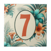 Tropisch licht  tegeltje (Voorkant)