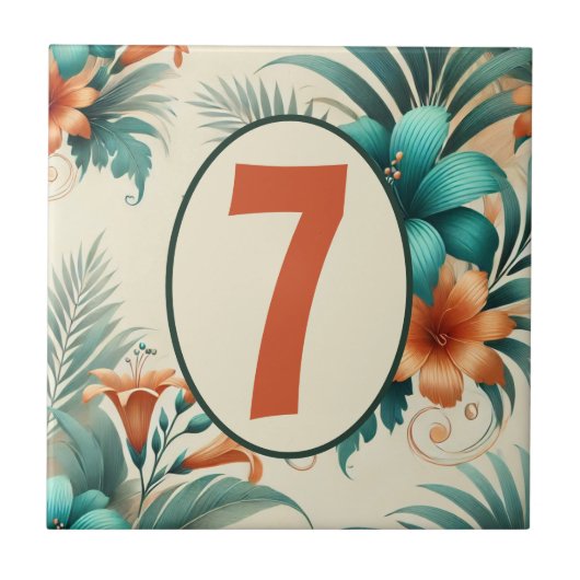 Tropisch licht  tegeltje (Voorkant)