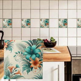 Tropisch licht tegeltje