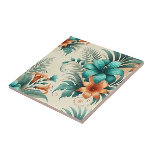 Tropisch licht tegeltje (Zijkant)