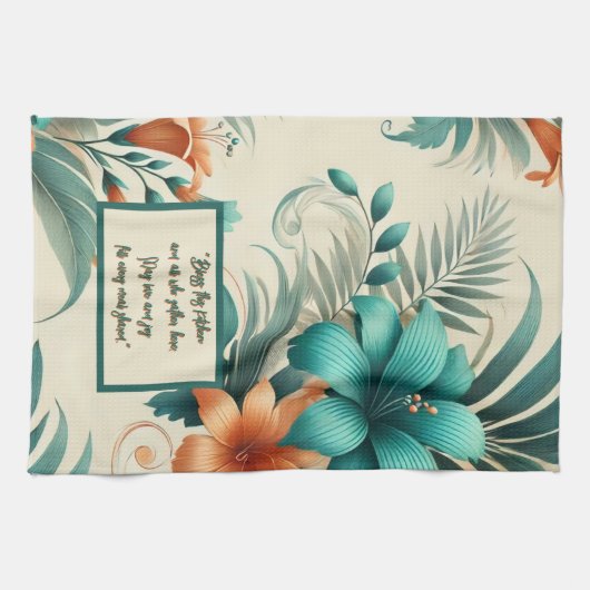 Tropisch licht  theedoek (Horizontaal)