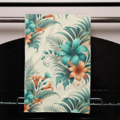 Tropisch licht theedoek