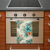 Tropisch licht theedoek