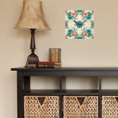 Tropisch licht vierkante klok