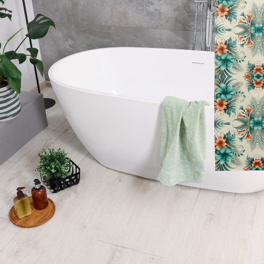 Tropisch Lichte Gordijn voor Douche