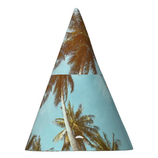 Tropisch Lijst: Abstracte palmbomen Feesthoedjes (Rechts)