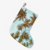 Tropisch Lijst: Abstracte palmbomen Kleine Kerstsok (Voorkant (Hangend))