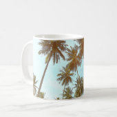 Tropisch Lijst: Abstracte palmbomen Koffiemok (Voorkant links)