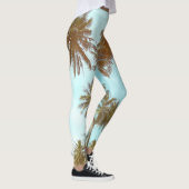 Tropisch Lijst: Abstracte palmbomen Leggings (Rechts)