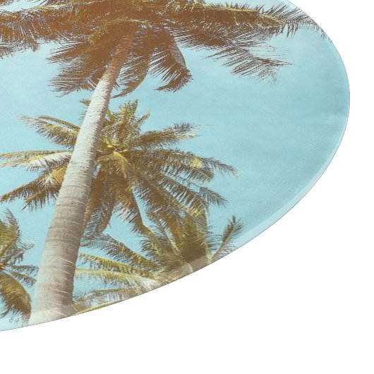 Tropisch Lijst: Abstracte palmbomen Snijplank (Hoek)