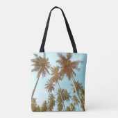 Tropisch Lijst: Abstracte palmbomen Tote Bag (Achterkant)