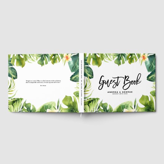 Tropisch Lijst en plakkietsje Gastenboek (Volledig)