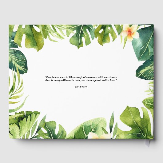 Tropisch Lijst en plakkietsje Gastenboek (Achterkant)