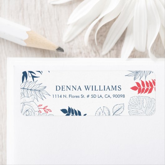 Tropisch Lijst Etiket (Insitu)