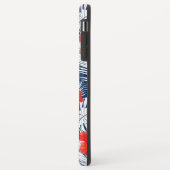 Tropisch Loof Met Rode Bloem Hibiscus Case-Mate iPhone Case (Achterkant/links)