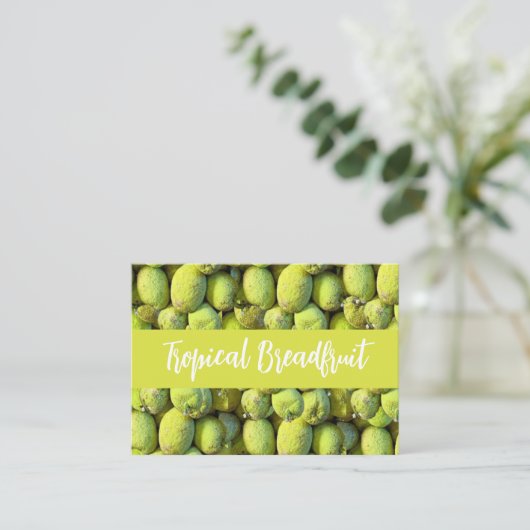 Tropisch loopvlakpatroon visitekaartje (Staand voorkant)