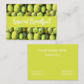 Tropisch loopvlakpatroon visitekaartje (Voorkant / Achterkant)