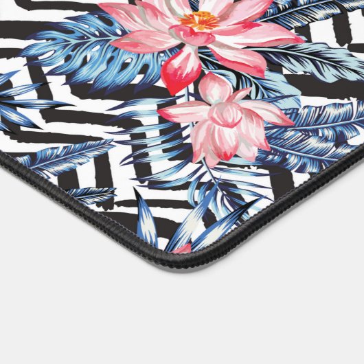 Tropisch Lotus Bloempatroon 2 Bureaumat (Hoek)