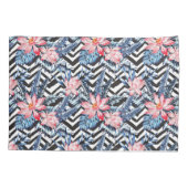 Tropisch Lotus Flower Pattern Kussensloop (Achterkant-Links)