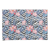 Tropisch Lotus Flower Pattern Kussensloop (Voorkant-Rechts)