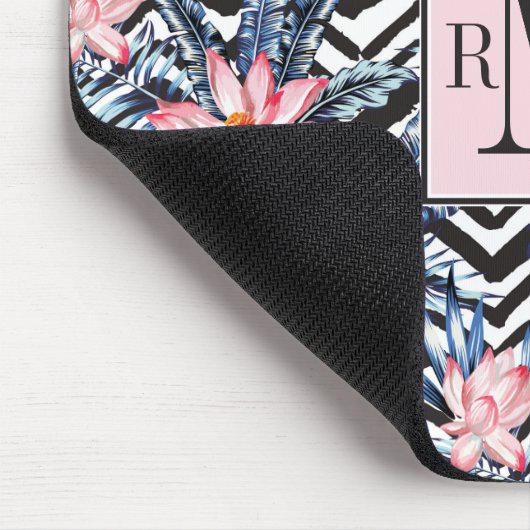 Tropisch Lotus Flower Pattern Muismat (Hoek)