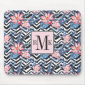 Tropisch Lotus Flower Pattern Muismat (Voorkant)