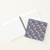 Tropisch Lotus Flower Pattern Notitieboek (Binnen)