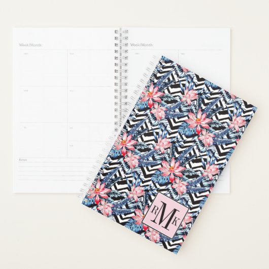 Tropisch Lotus Flower Pattern Planner (Display)