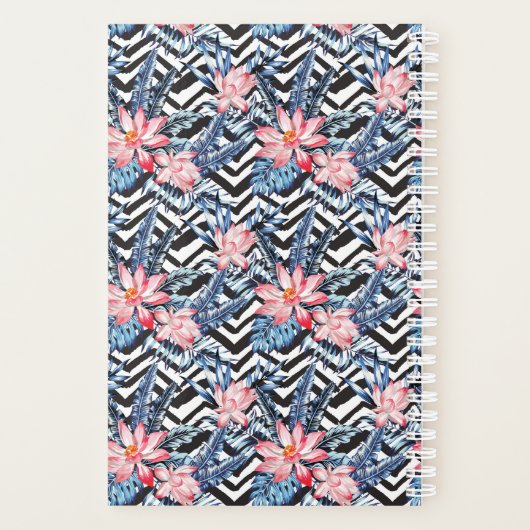 Tropisch Lotus Flower Pattern Planner (Achterkant)