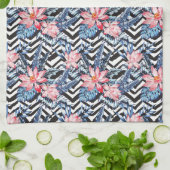 Tropisch Lotus Flower Pattern Theedoek (Gevouwen)