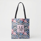 Tropisch Lotus Flower Pattern Tote Bag (Voorkant)