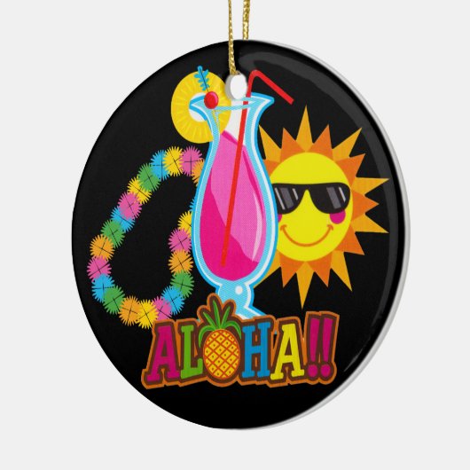 Tropisch Luau Cocktail Ornament (Links)
