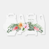 Tropisch Luau-feest Kleurrijke waterverf bloem Bedankdoosjes (Uitgevouwen)