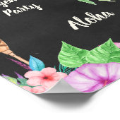 Tropisch Luau Feest Welkom Bord Poster (Hoek)