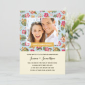 Tropisch Luau-foto jubileumfeest Kaart (Staand voorkant)