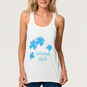 Tropisch Luau Girl Floral Flowy Tank
