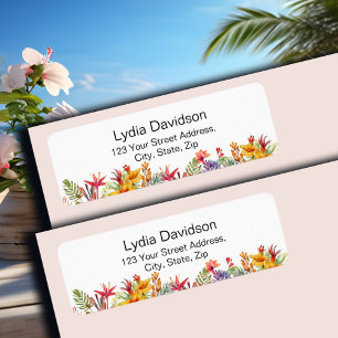 Tropisch Luau Hawaiaans retouradres Etiket